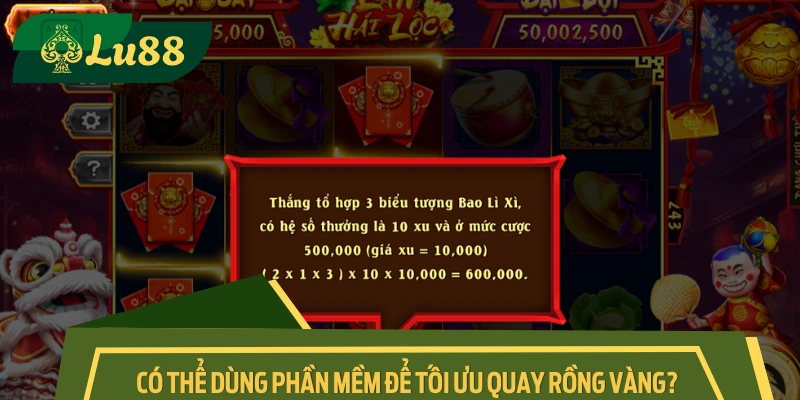 Tác dụng của công cụ hỗ trợ trong quá trình chơi Rồng slot 